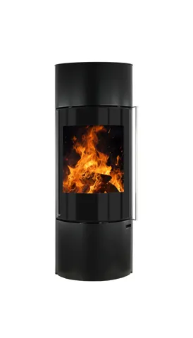 Ember Kamin F-11 VG mit Vollglastür und Wärmespeicher, 7,0 kW