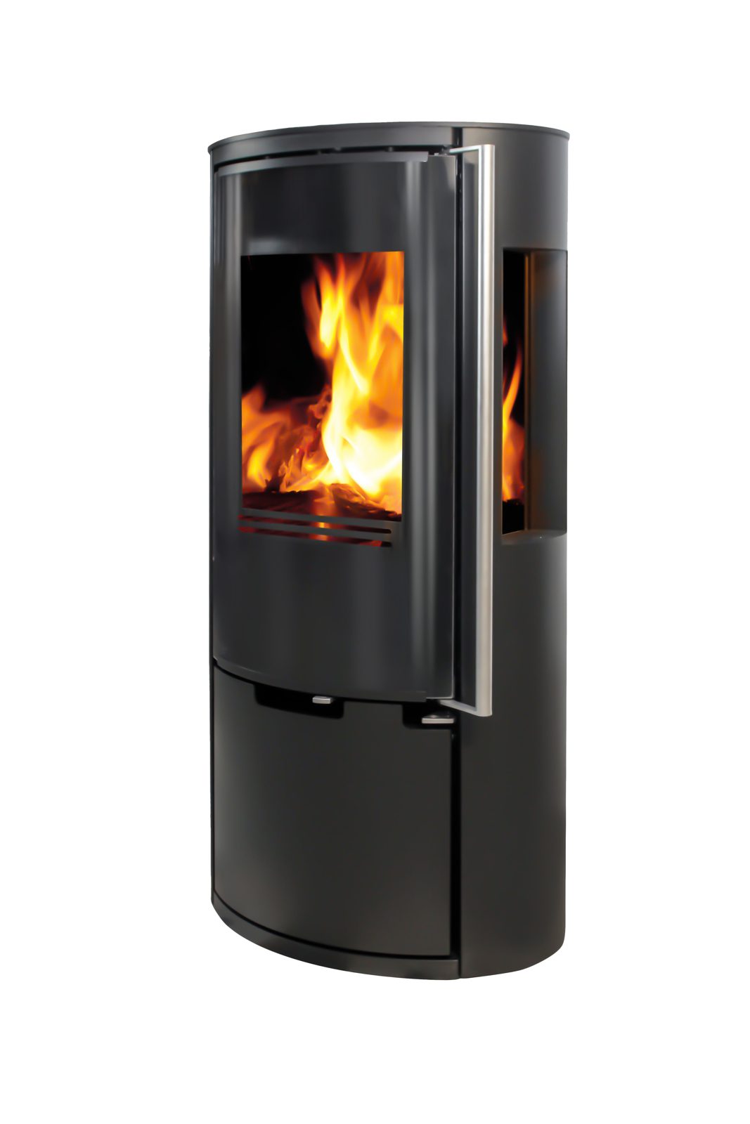 Ember Kaminofen E-15 VG mit drei Glasscheiben, 6,0 kW