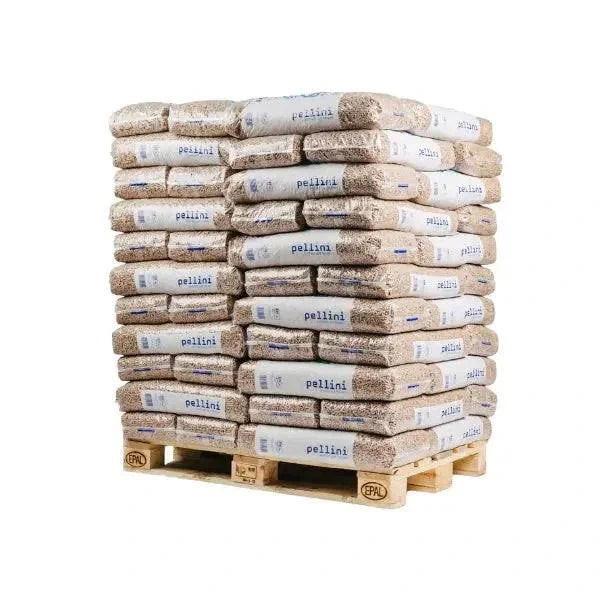 Pellini Holzpellets ENplus A1, 990 kg Palette (66 × 15 kg), Nadelholz